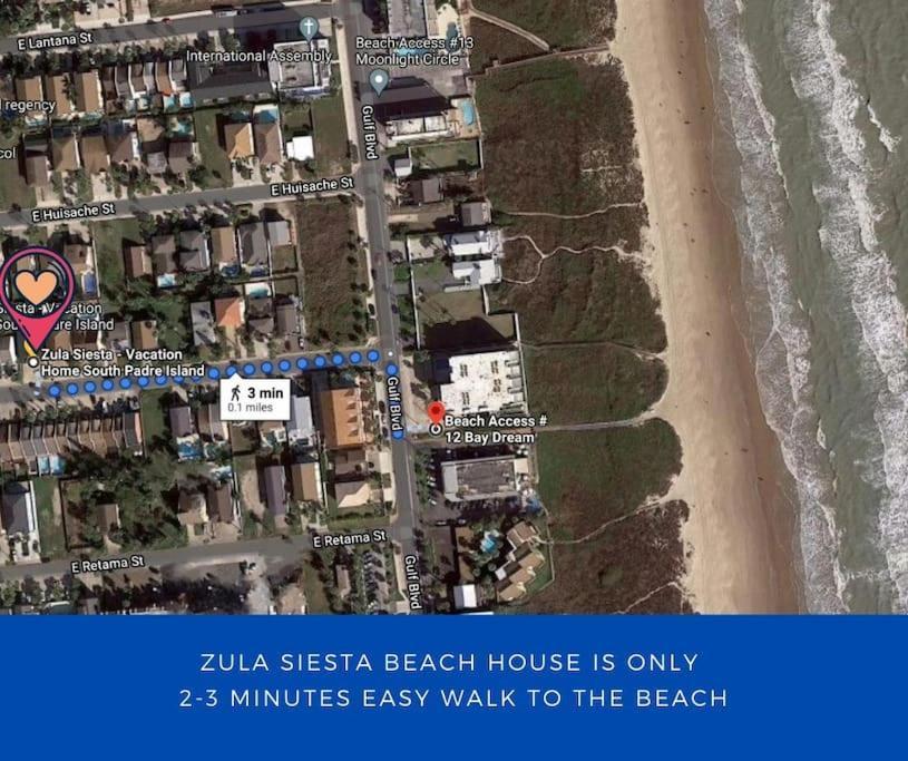 4 Bedrooms House With Private Pool And 2 Min Walk To The - Zula Siesta House South Padre Island