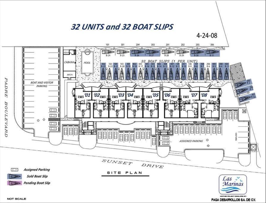 Apartment Marinas 106 Channelfront Boatslip Waterview South Padre Island