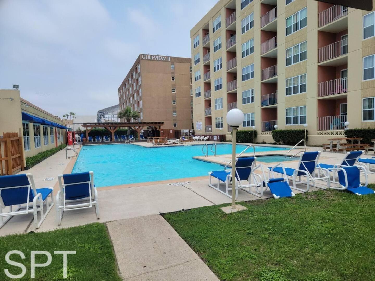 Access With Pool, Hot Tub Area & Bbq - Gulfview I - Unit 213 South Padre Island